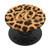 Leopard Print Pattern Monogram Initial Alphabet Letter W PopSockets Grip and Stand for Phones and Tablets