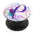 Purple Monogram Letter P Initial Rainbow Pineapple PopSockets PopGrip Swappable Grip for Phones  and  Tablets