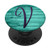 Purple Letter V Initial On Vintage Green Mint PopSockets PopGrip Swappable Grip for Phones  and  Tablets