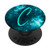 Teal Galaxy Nebula Blue Night Sky Cosmic Stars ~ Letter C PopSockets PopGrip Swappable Grip for Phones  and  Tablets
