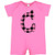 inktastic Pink Buffalo Plaid Initial C Infant Romper 18 Months Raspberry 3c8b8