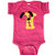 inktastic Cute N Monogram Infant Creeper 12 Months Retro Heather Pink 3c8dd