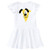 inktastic Cute V Monogram Doggie Infant Dress 6 Months White 3c8e5