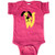 inktastic Cute W Monogram Infant Creeper 12 Months Retro Heather Pink 3c8e6