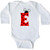 inktastic Cute Lady Bug Initial E Long Sleeve Creeper Newborn White 3ca94