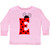 inktastic Cute Lady Bug Initial E Toddler Long Sleeve T-Shirt 4T Pink 3ca94