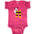 inktastic Cute Bee Initial N Infant Creeper 24 Months Retro Heather Pink 3caf0