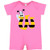 inktastic Cute Bee Initial W Infant Romper Newborn Raspberry 3caf9