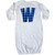 inktastic Blue Buffalo Plaid Initial W Newborn Layette White 3cb11