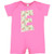 inktastic Cute Floral Initial E Infant Romper 6 Months Raspberry 3cb4f
