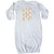 inktastic Cute Floral Initial N Newborn Layette White 3cb58