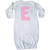 inktastic Cute Pink Chevron Initial E Newborn Layette White 3cb69