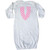inktastic Cute Pink Chevron Initial V Newborn Layette White 3cb7a