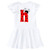 inktastic Lowercase Ladybug Letter H Infant Dress 18 Months White 3cbe3
