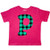 inktastic Teal Plaid Initial P Toddler T-Shirt 2T Retro Heather Pink 3cc05