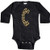 inktastic Leopard Print Letter C Long Sleeve Creeper 18 Months Black 3d164