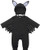 FANCYINN Infant Baby Black Bat Costumes Cloak Romper with Big Ear Hat Halloween Bat Outfits 2pcs 3-6 Months 70