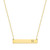 S.J JEWELRY Alphabet 26 A-Z Letter Initial Necklace 14k Gold-Plated Bar Necklace Engraved Name Necklace Personalized Letter Monogram Pendant Necklace for Women Girls N
