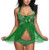 Avidlove Women Lingerie Lace Babydoll V Neck Sleepwear Strap Chemise Green Lingerie