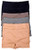 ToBeInStyle Womens 6 Pack High Waist Seamless Light Control Boyshorts - Solid - OS