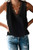 Womens V Neck Lace Tank Tops Casual Loose Summer Sleeveless Cami Tops Blouses Shirts