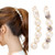 DEEKA 2 PCS Pearl Hair Clip Banana Clips Ponytail Holder Banana Hair Clips Thick Fine Hair Clip French Barrettes Rhinestones Jaw Clips for Women and Girls-w