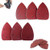 VINAUO 50pcs Mouse Sandpaper Mouse Sander Pads 80 Grits Assorted Sanding Paper Hook and Loop 5-Hole Mouse Detail Sander for 140mm Sanding Machine