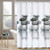 Dolii Shower Curtain in Bathroom Polyester Printed with Plastic Hook(Grey Stone,72"x72")