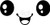 Cute Smiling Face Vinyl Decal Sticker for Home Office Decor Vehicle Window Sign Size- 6 inch / 15 cm Wide Color- Matte Black