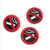 Iumer 5pcs No Smoking Decals for Cars Warning Smoking Sign Logo Rubber Sticker Door Window Decal