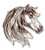 GT Graphics Beautiful Horse Mustang - 3inch  Vinyl Sticker - for Car Laptop I-Pad Phone Helmet Hard Hat - Waterproof Decal