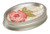 Popular Bath Soap Dish, Madeline Collection, Beige/Pink