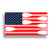 Pair American Flag USA Decal Sticker SUP Paddle Board Canoe Kayak
