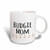 3dRose (mug_154036_1) Budgie Mom - budgerigar pet owner for her female parakeet lover - parrot - text with bird footprints - Ceramic Mug, 11-ounce