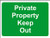 INDIGOS UG - Sticker - Safety - Warning - Private Property Keep Out Sign 200mm x 150mm - Decal for Office/Company/School/Hotel