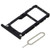 MMOBIEL Dual Sim Card Tray Slot Compatible with Xiaomi Mi Max 3-6.9 Inch incl Sim pin Black