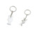 1 PCS Rabbit Keychain Keyring Jewelry Making Charms Door Car Key Tag Chain Ring H0PU9F