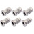 Milisten 6PCS Guitar String Mounting Ferrules Through Body Mounts String Caps For Electric Guitar Parts Replacement Silver