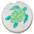 Counterart Absorbent Stoneware Single Car Coaster - Sea Life Turtle