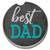 CounterArt Absorbent Stoneware Single Car Coaster, Best Dad