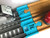 TrainLab Track Adapters Compatible with Trackmaster 2014plus  to Wooden Railway Train Tracks 2pc Light Blue