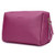 Small Vegan Leather Makeup Bag for Purse Travel Makeup Pouch Mini Cosmetic Bag for Women Girls Small, Rose Red
