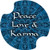 Thirstystone Peace Car Cup holder Coaster, Love and Karma, 2-Pack