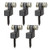 MonkeyJack 5 Pieces Guitar Roller String Trees Guides with Screws for Electric Guitar Replacement - Black