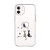 FancyCase Compatible with iPhone 12 Pro 6.1inch-Animal Pattern Soft Silicone Protective Transparent iPhone 12 Pro Case Thinking Cats