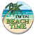CounterArt Absorbent Stoneware Single Car Coaster - Beach Time