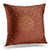 Sdamas Decorative Pillow Cover Indian Oriental Red with Gold Maroon Throw Pillow Case Square Home Decor Pillowcase 16x16 Inches