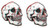 2 pcs 3D Skull Patch Fully Embroidered - Realistic Skeleton Patch Iron On/Sew On