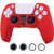 Skin for PS5 Controller Grips, Anti-Slip Silicone Skin Protective Cover Case for PS5 Dualsense Controller with Thumb Grip x4.Red