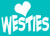 Imagine This Car Window Decal, Heart Westies
